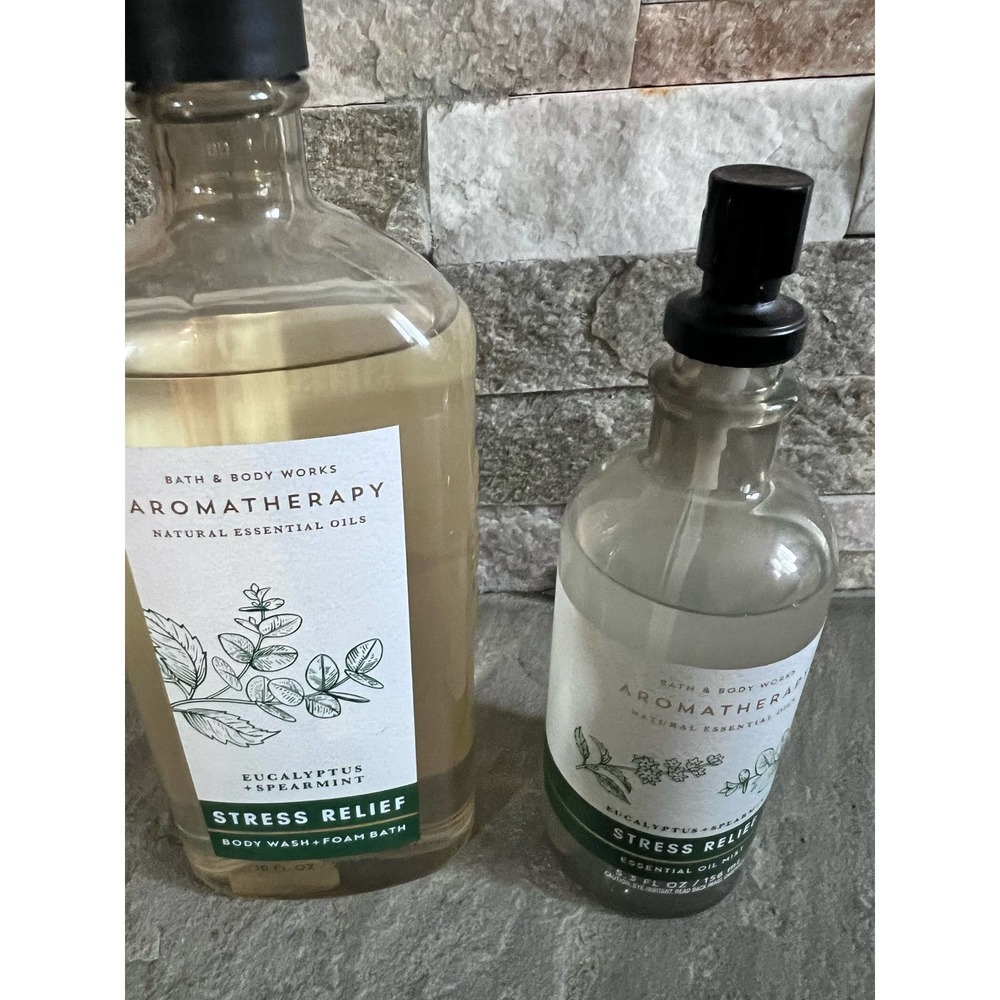 Bath&Body Works Aromatherapy Eucalyptus Stress Relief Set Lot